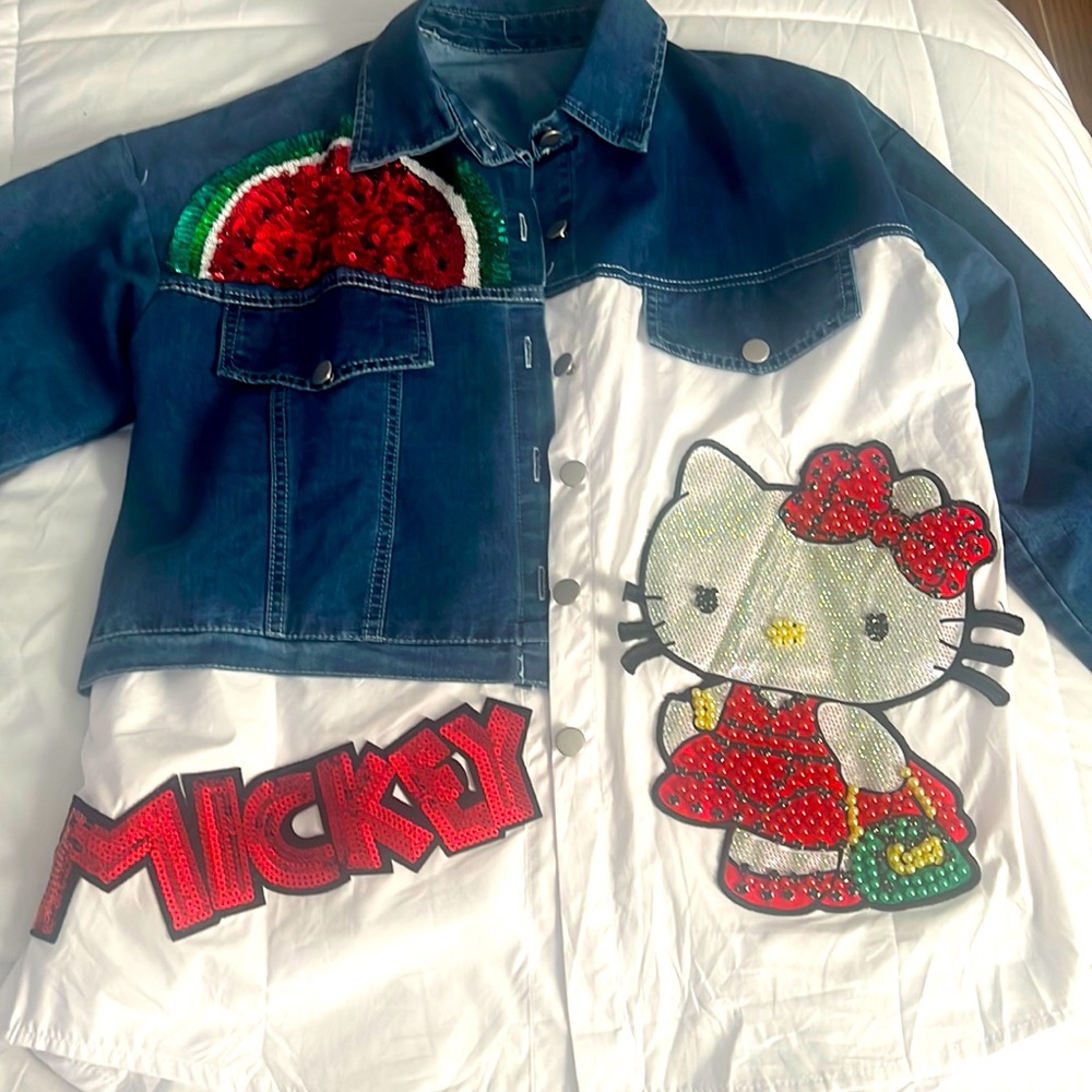 Jacket Shirt Mickey/ Hello Kitty Rhintones